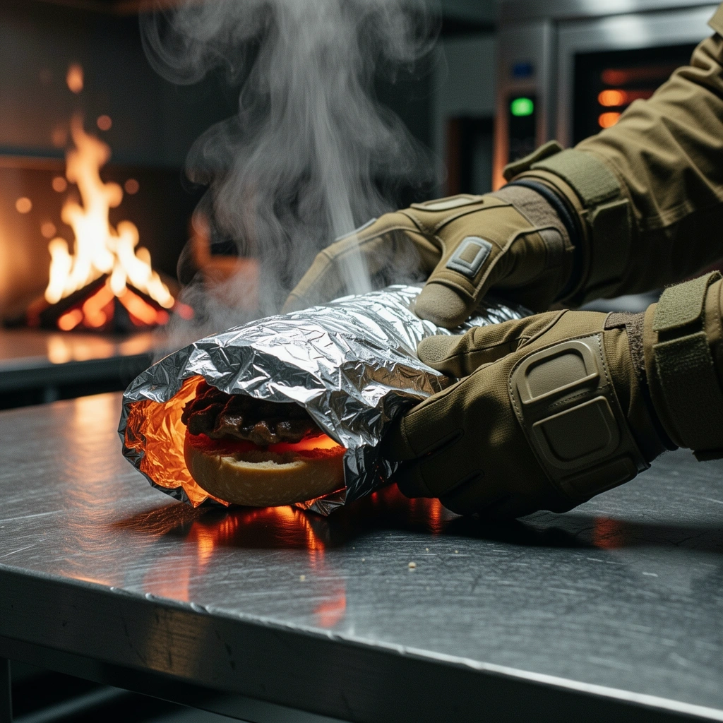Thermal foil wrapping process